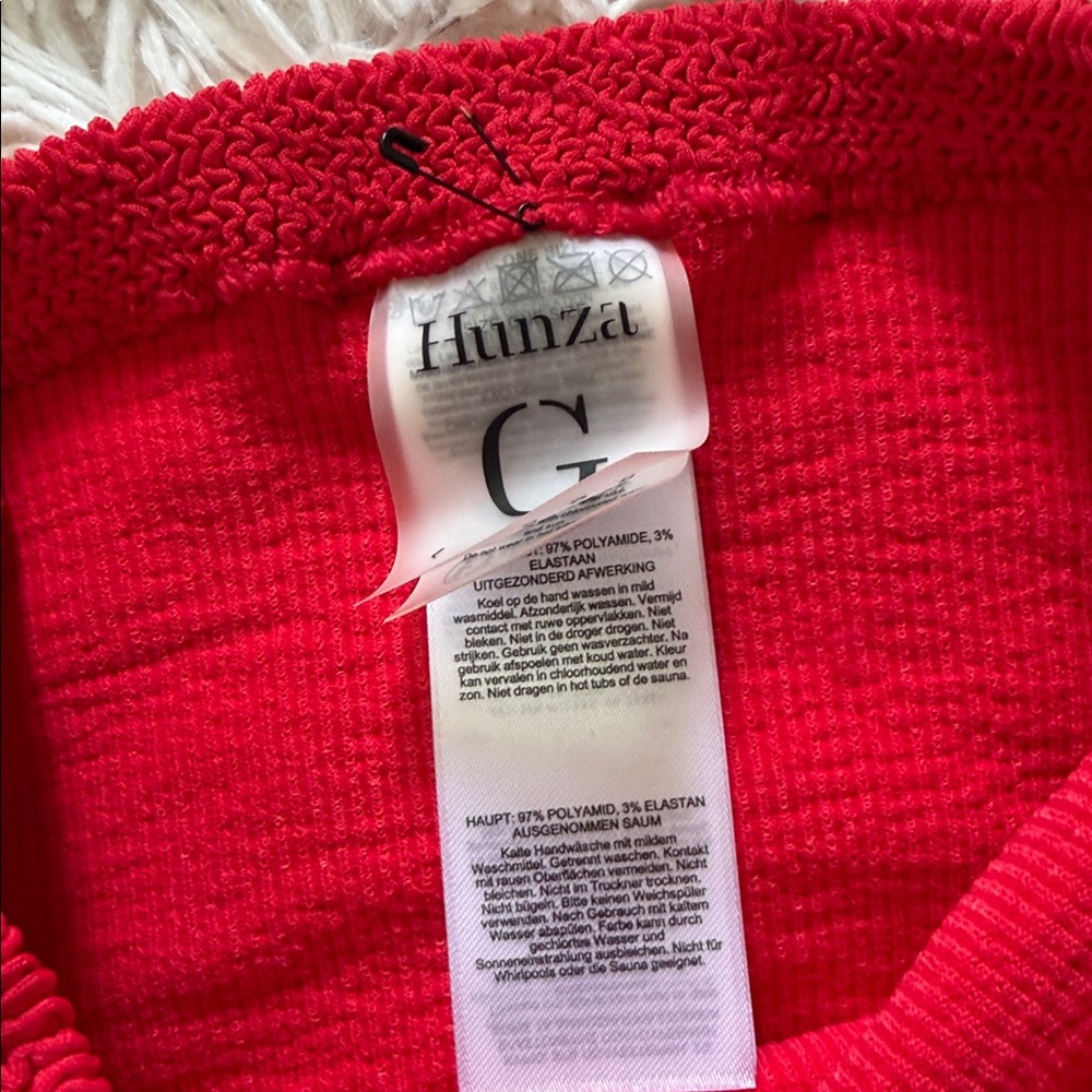 NWT Hunza G Peggy Red Bikini Set one size - Picture 6 of 9